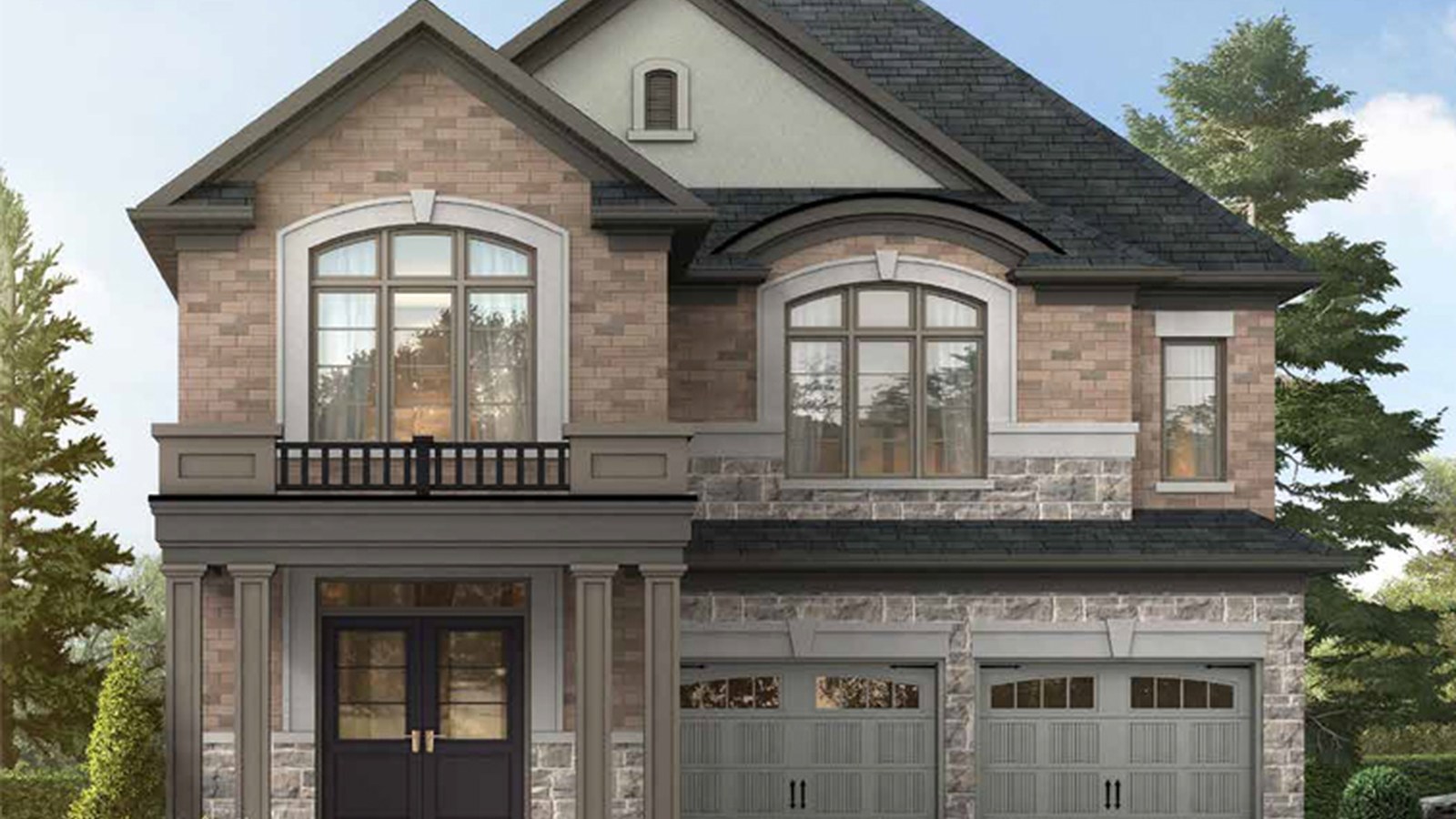 The Forester detached home rendering at Parkside Heights