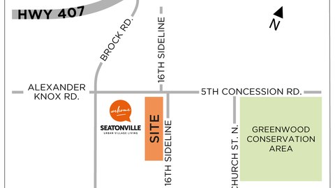 Seatonville location key map