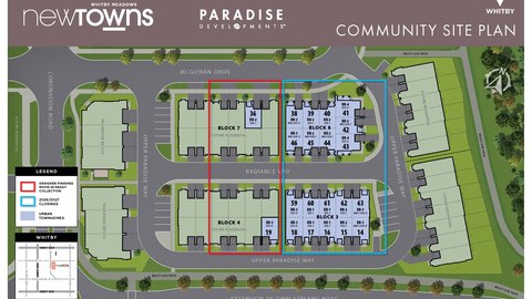 Whitby Meadows community site plan