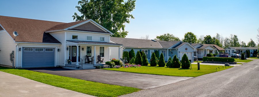 New homes at Black Creek development by Parkbridge in Stevensville, Ontario