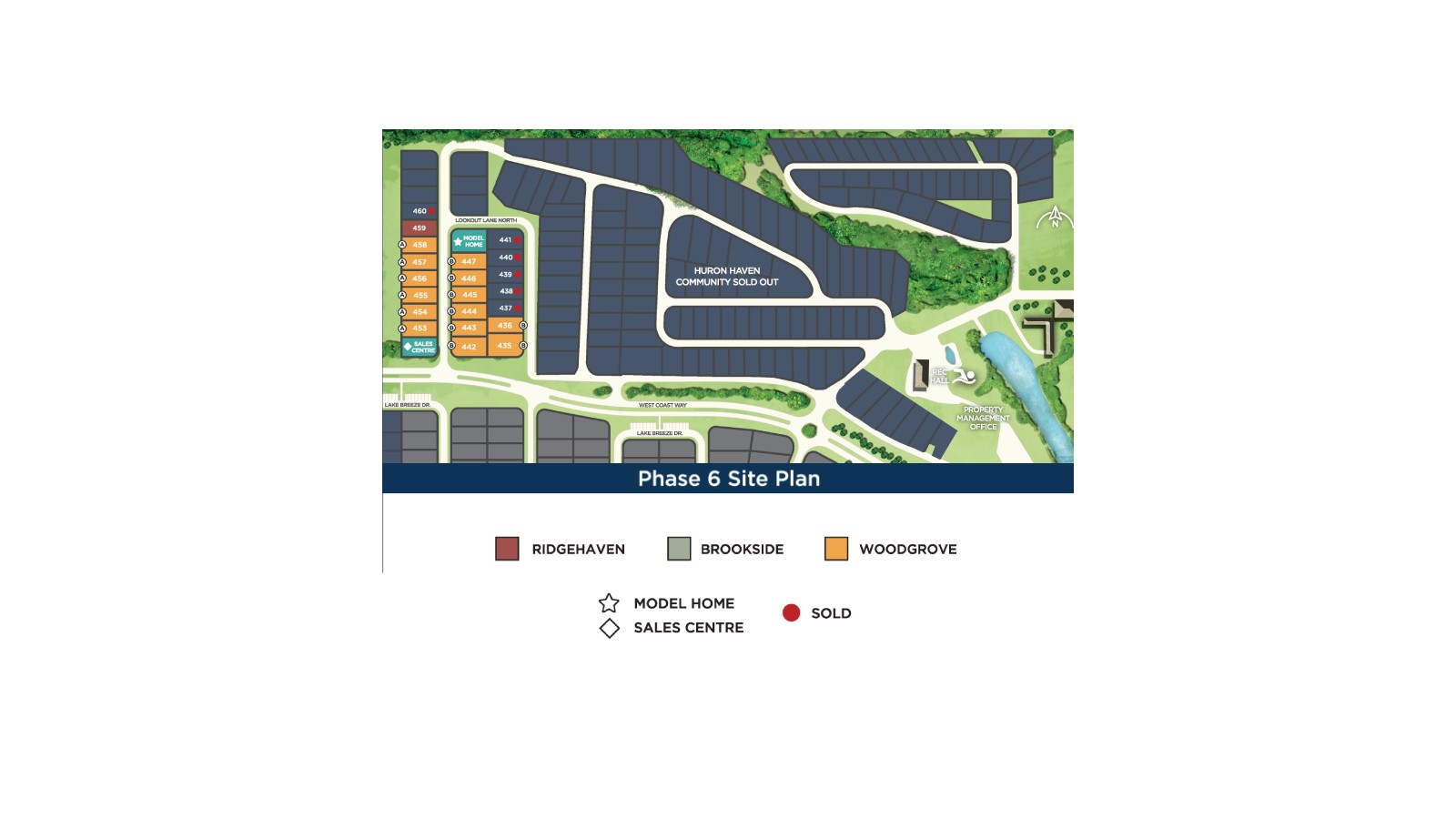 Site plan for Huron Haven Village in Goderich, Ontario