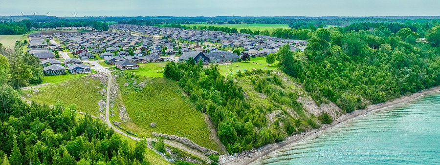 New homes at The Bluffs at Huron development by Parkbridge in Goderich, Ontario