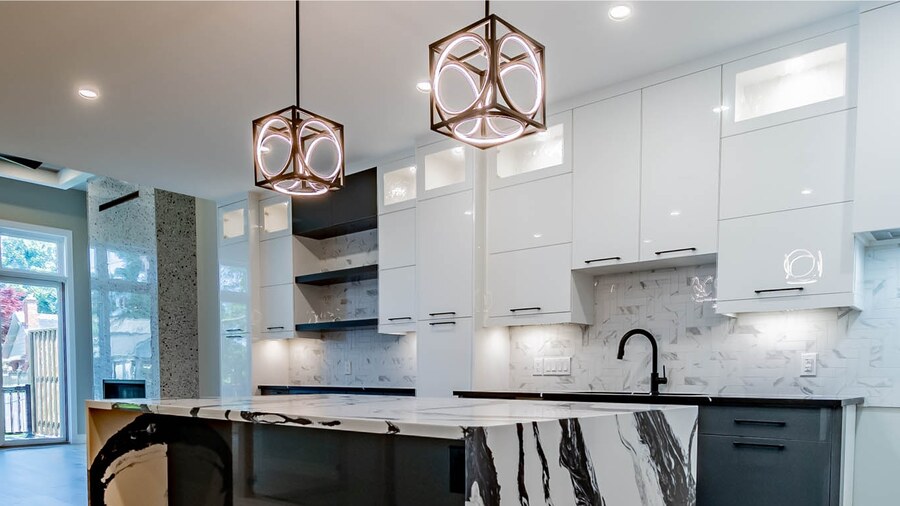 PBG Homes kitchen with island seating