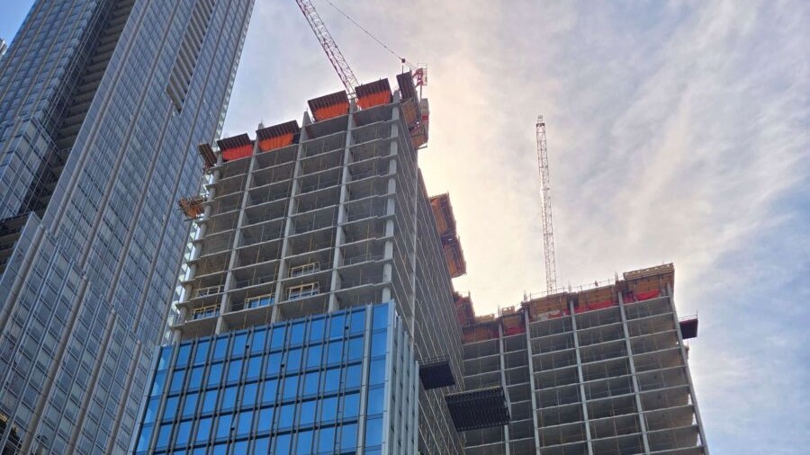 The Pemberton tower construction at 33 Yorkville