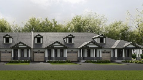 Royal Maple bungalow streetscape rendering