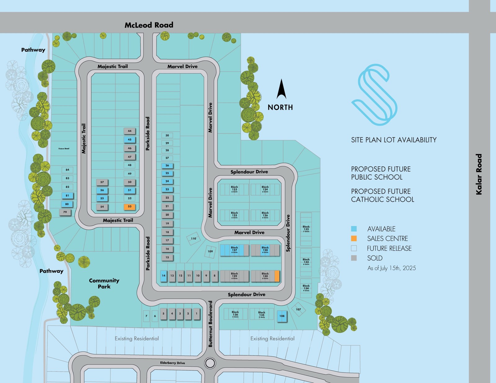 Site plan for Splendour in Niagara Falls, Ontario