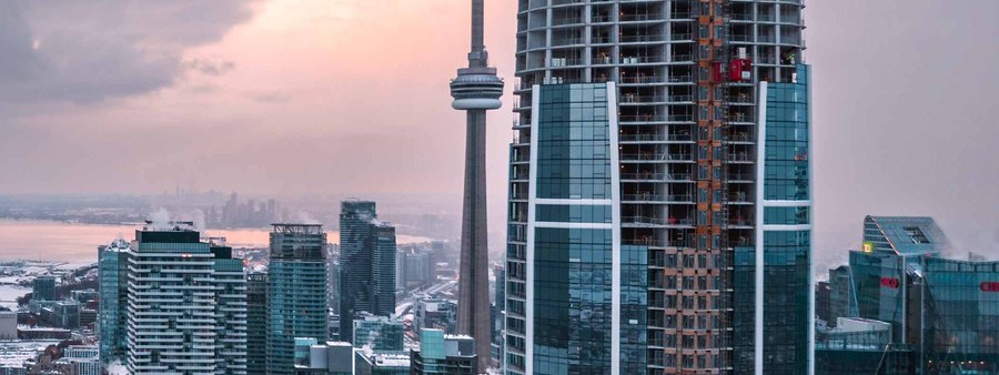 New homes at Pinnacle SkyTower development by Pinnacle International in Toronto, Ontario