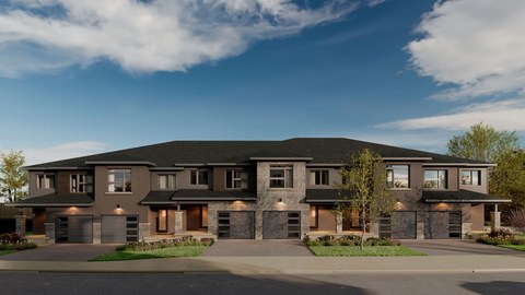 Southpoint townhome streetscape