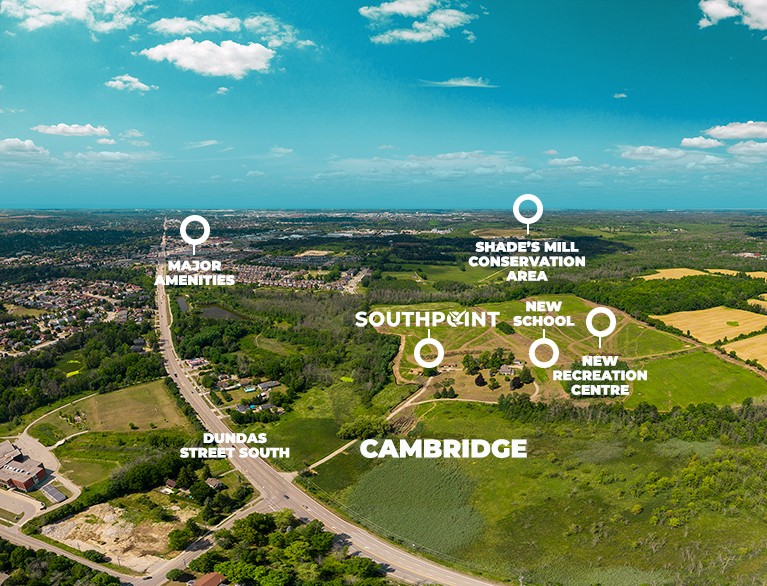 Site plan for Southpoint in Cambridge, Ontario