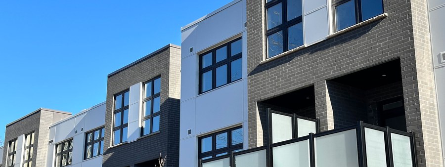 New homes at Viva Towns development by Polocorp in Kitchener, Ontario