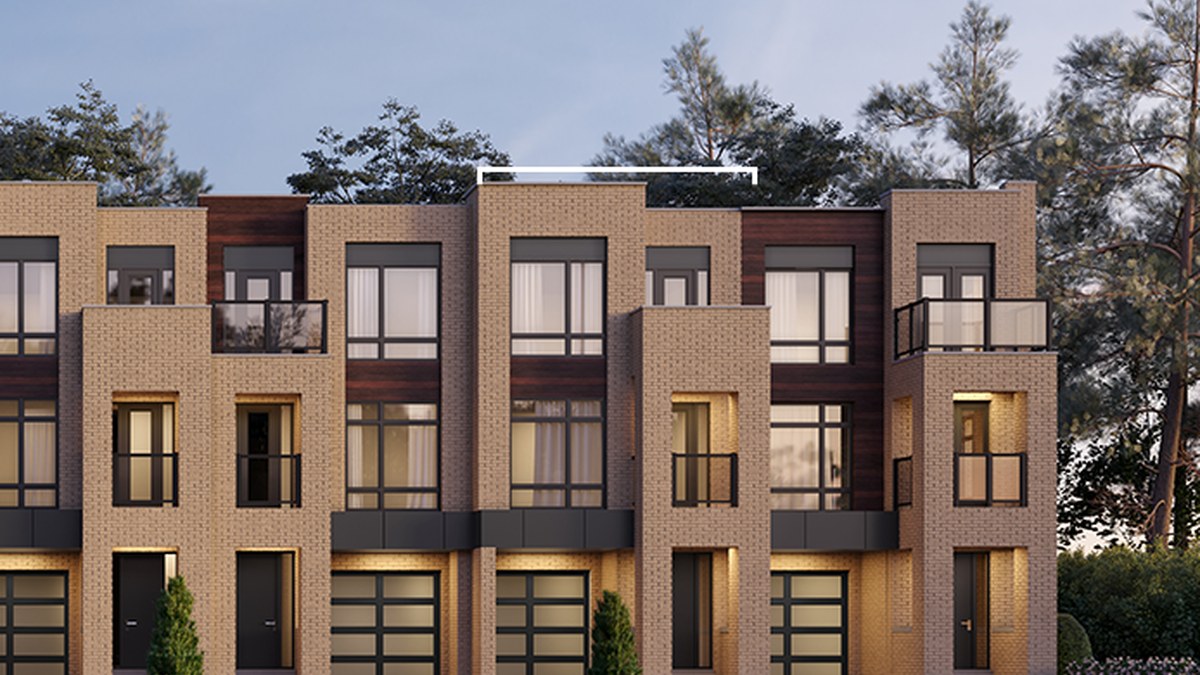 SXSW townhome streetscape