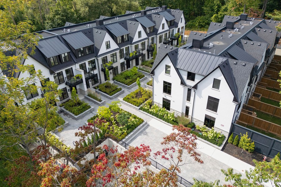 The Lake House aerial view
