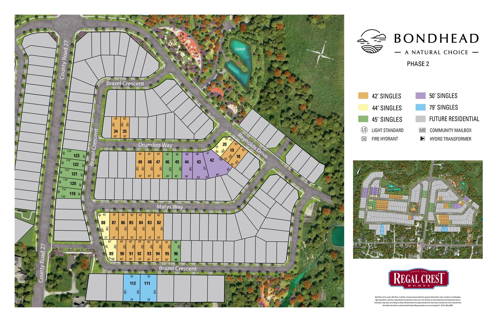 Site plan for Bondhead in Bradford, Ontario