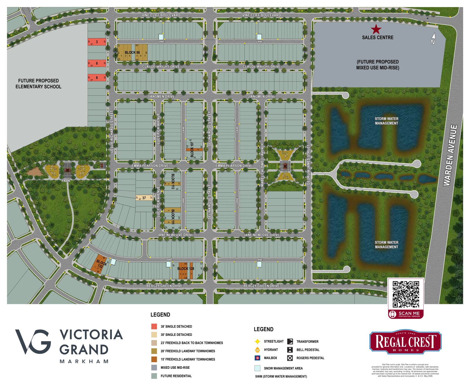 Site plan for Victoria Grand in Markham, Ontario