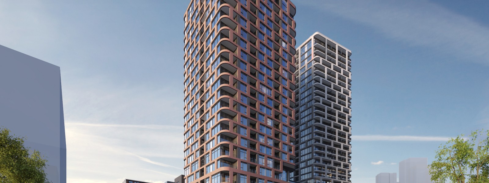 New homes at Gallery Towers development by The Remington Group in Markham, Ontario