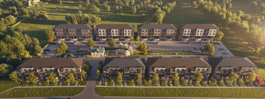 New homes at The Block on Clair development by Reid's Heritage Homes in Guelph, Ontario