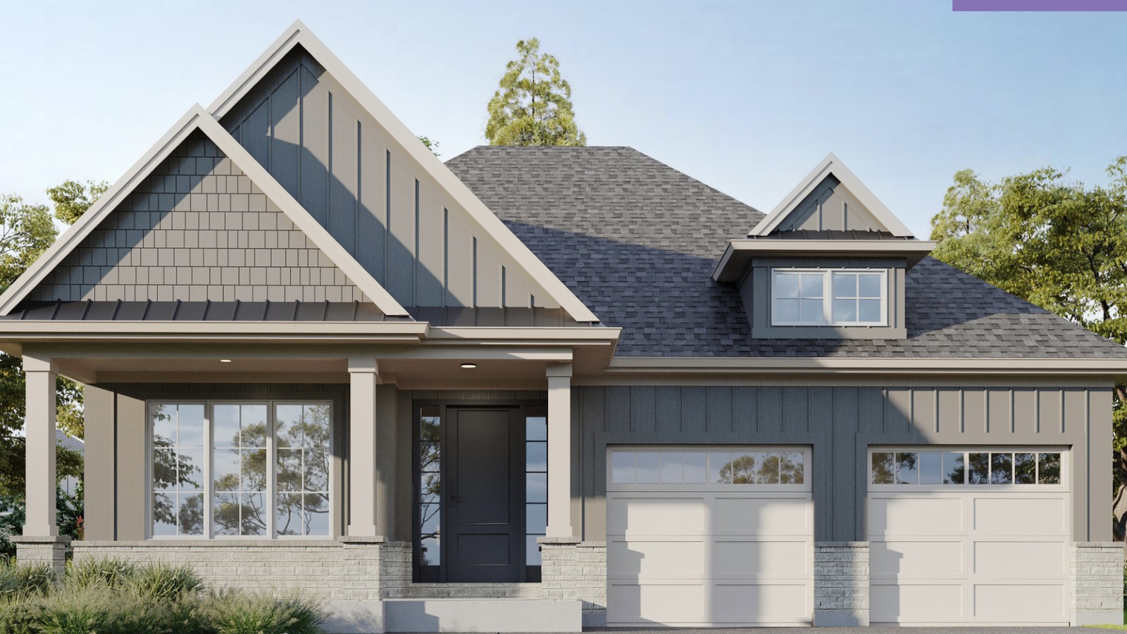 Lakewood bungalow elevation at Forest Park