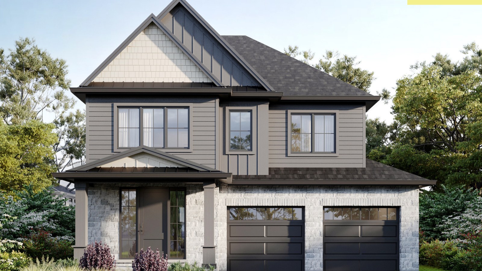 Stockton detached elevation at Forest Park