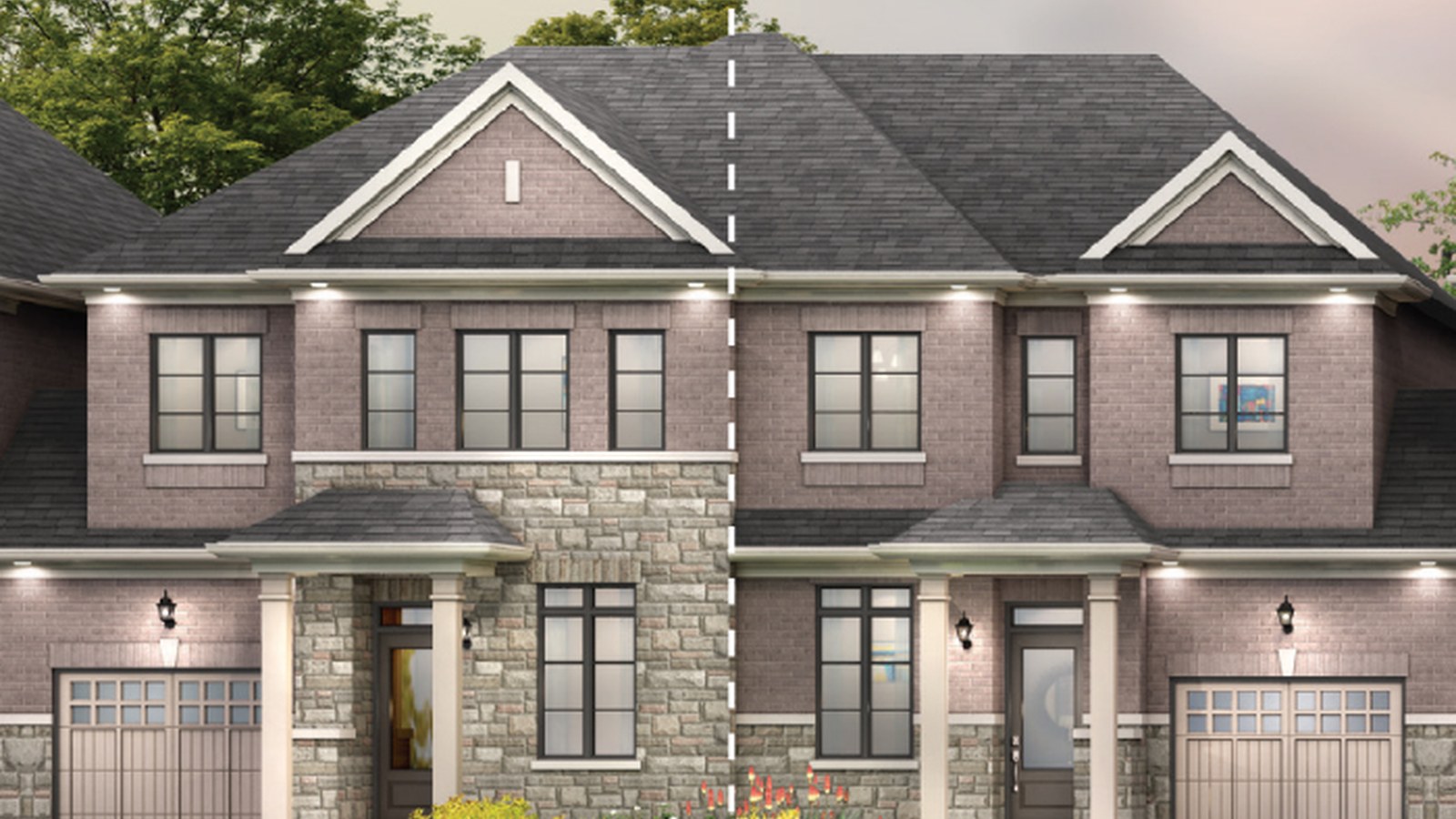 Mayfield Village linked semi rendering