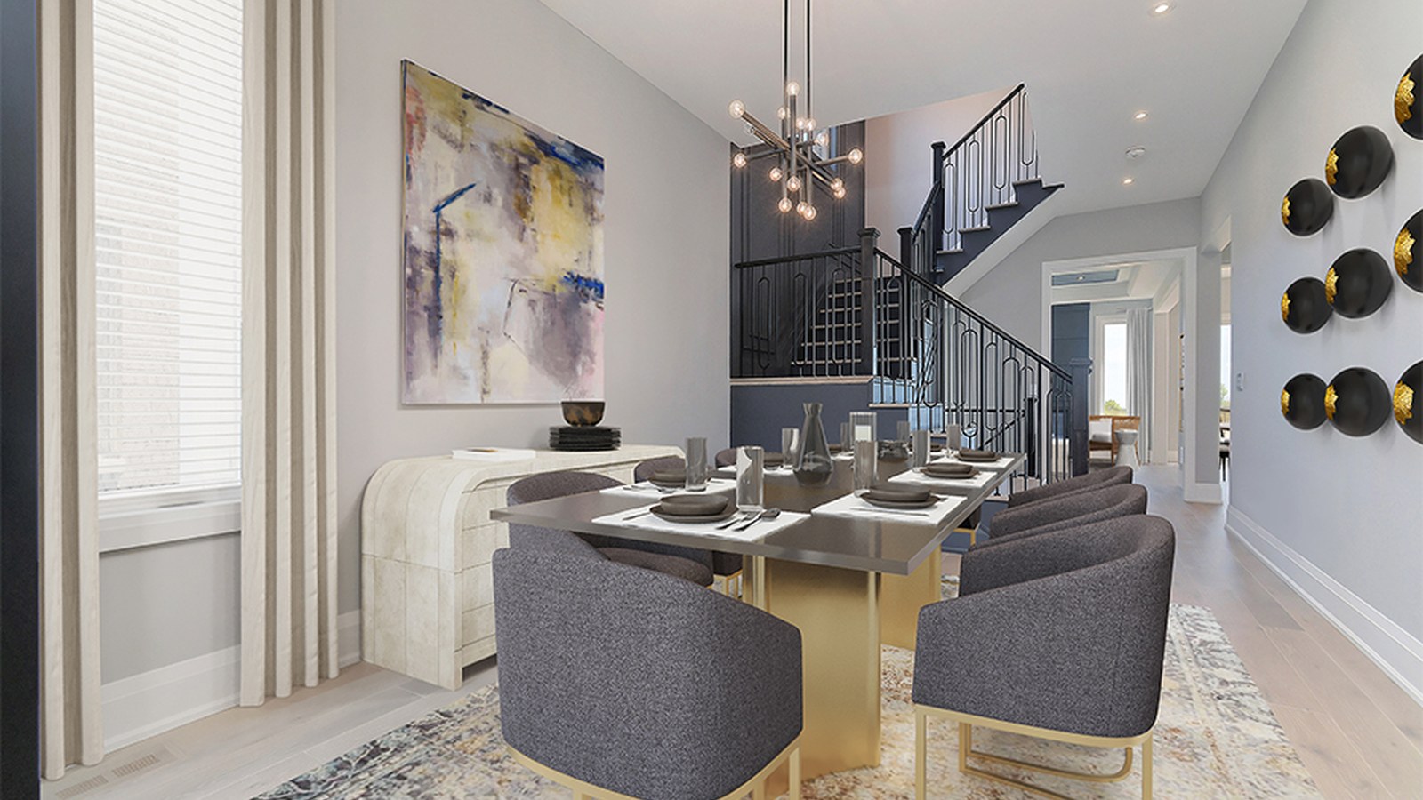 The New Oakridge home streetscape