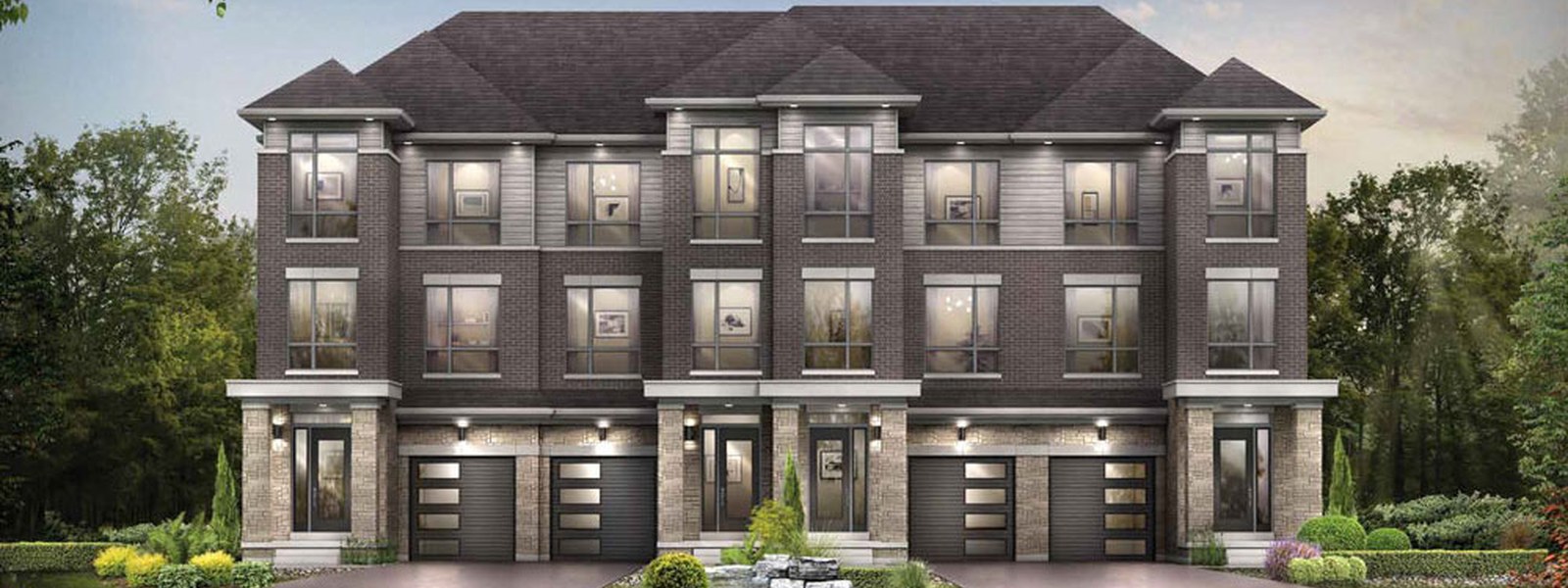 New homes at The Ridge at Rutherford development by Royal Pine Homes in Vaughan, Ontario