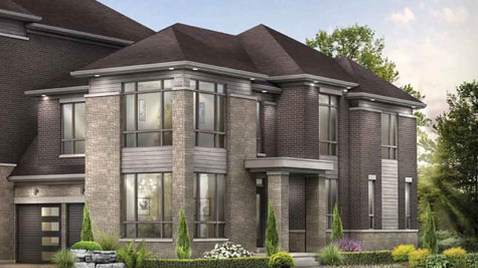 The Ridge at Rutherford corner townhome rendering