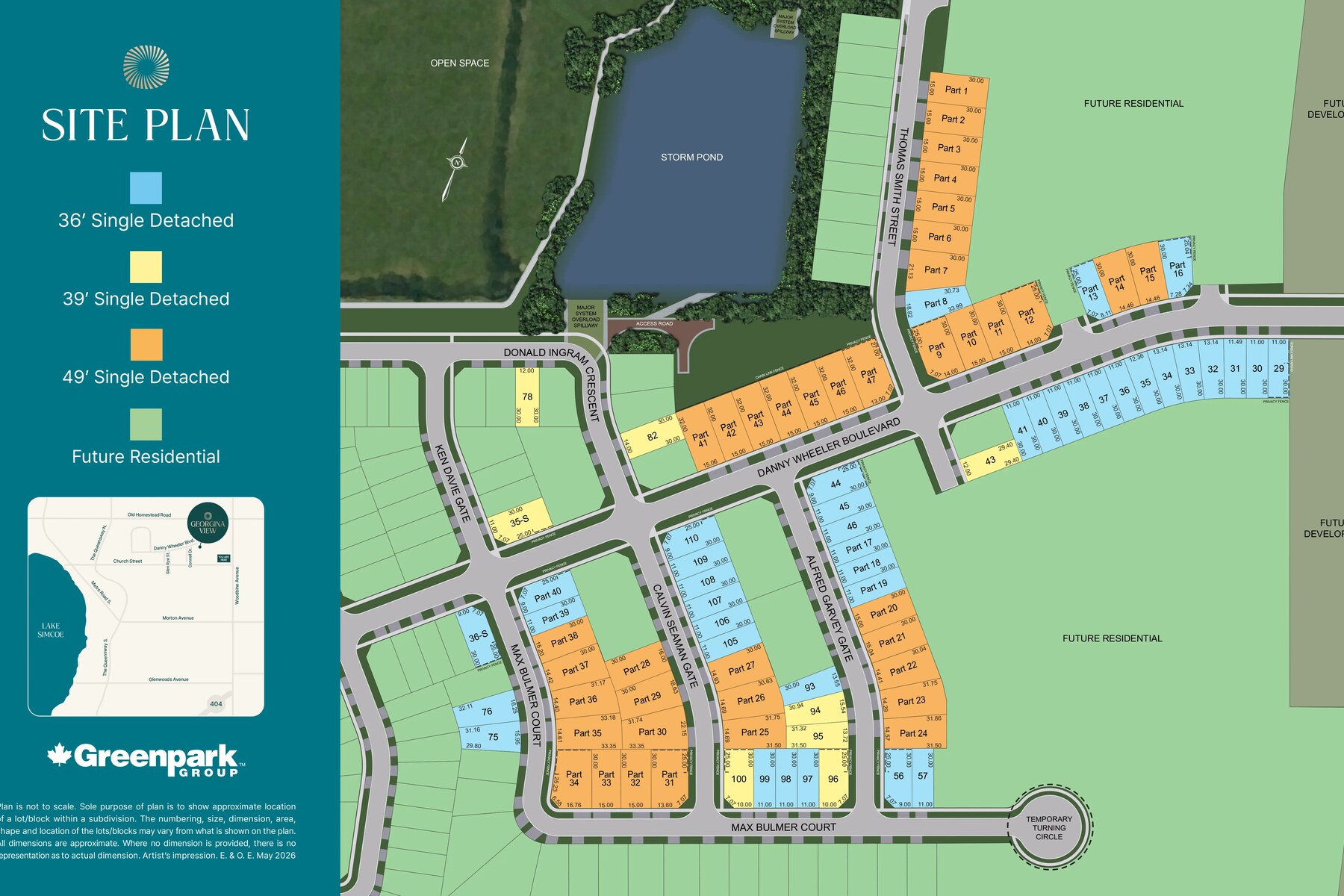 Site plan for Georgina View in Keswick, ON