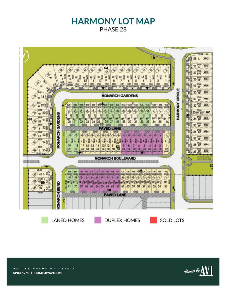 Site plan for Harmony (HBA) in Harmony, AB