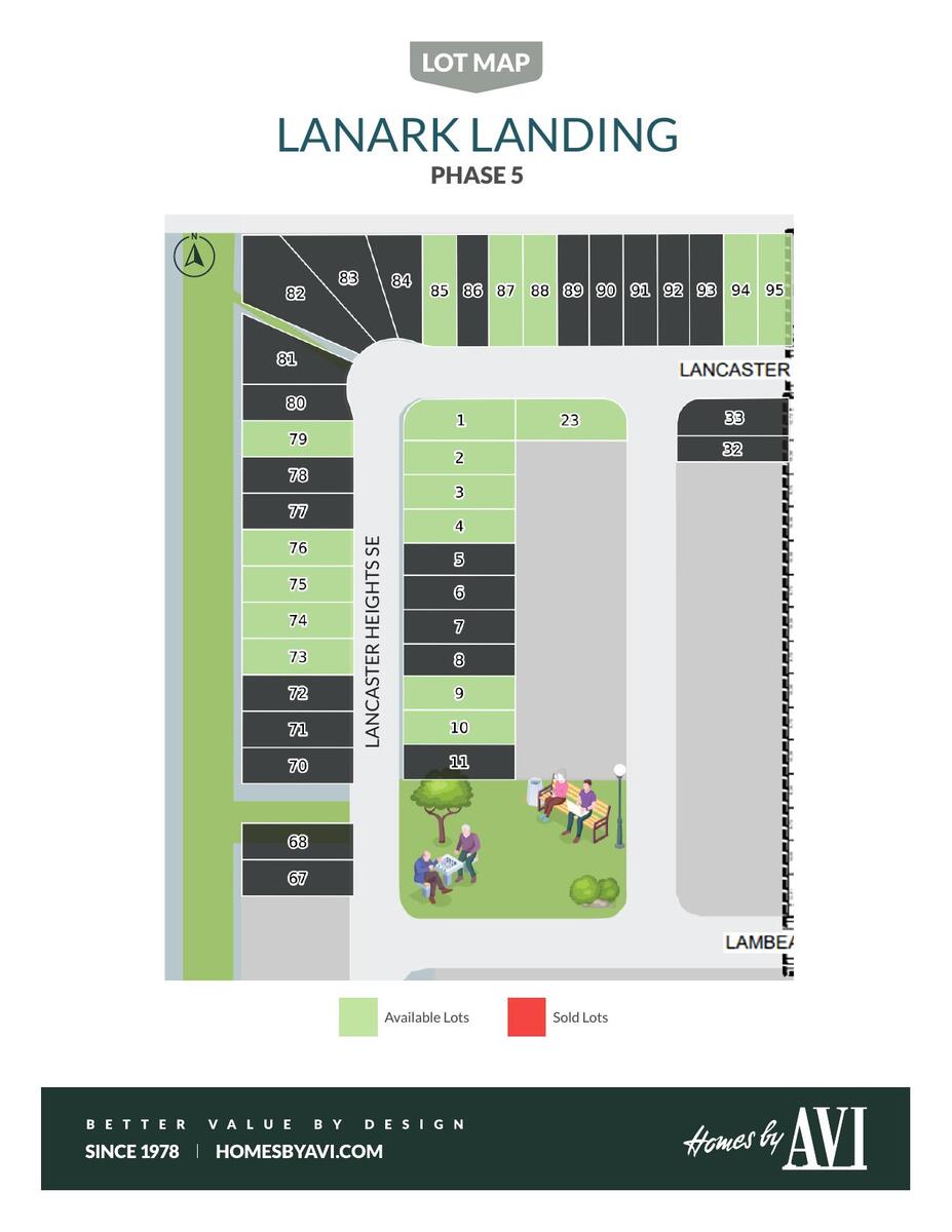 Site plan for Lanark Landing in Airdrie, AB