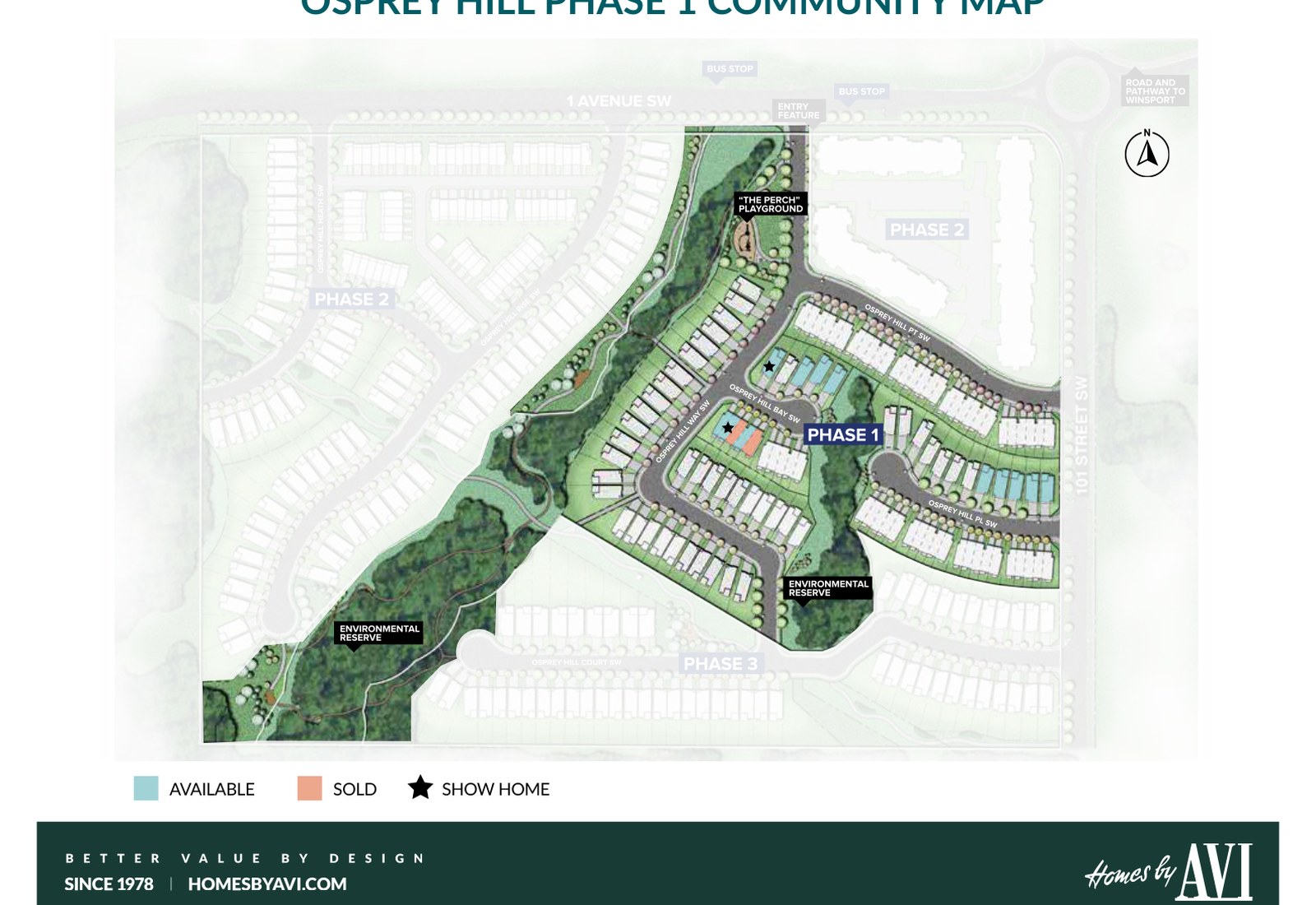 Site plan for Osprey Hill in Calgary, AB