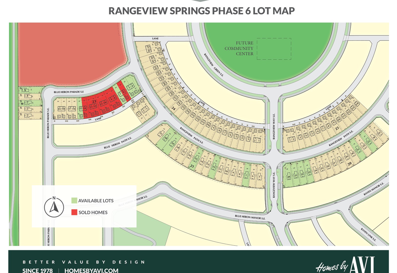 Site plan for Rangeview Springs (HBA) in Calgary, AB