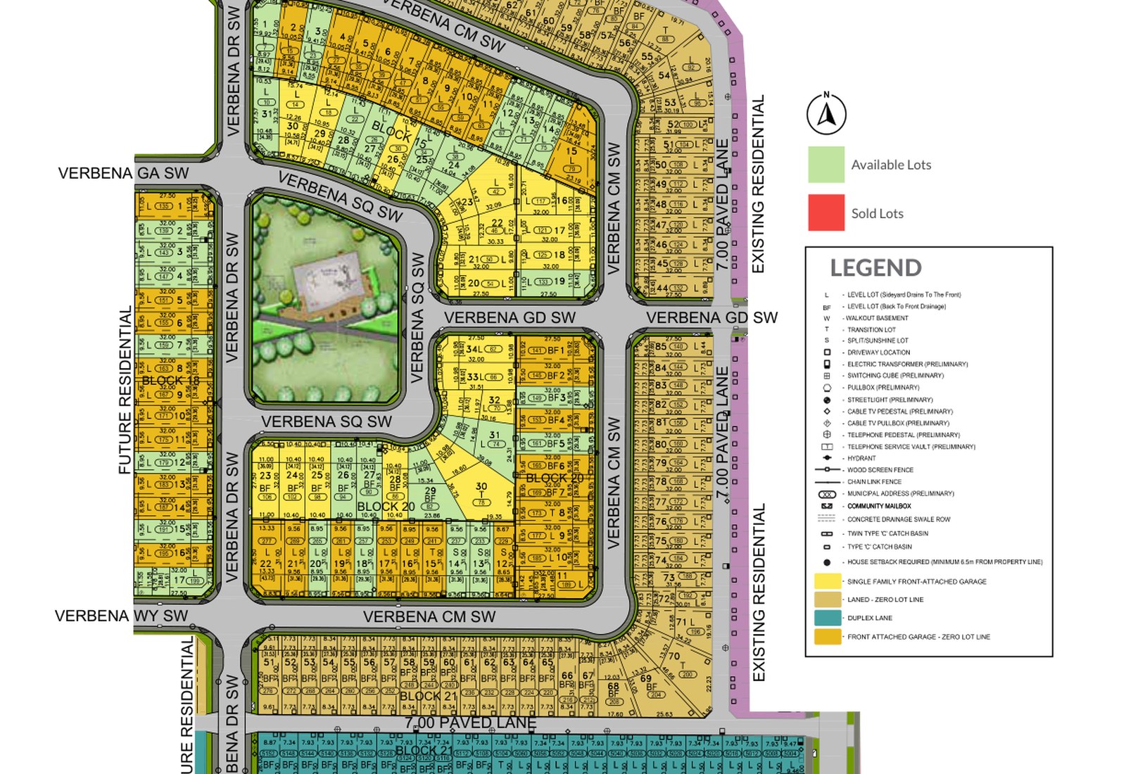 Site plan for Vermilion Hill in Calgary, AB