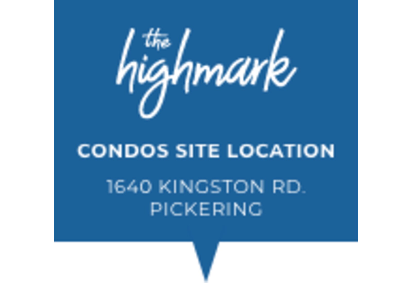 Site plan for The Highmark in Pickering, Ontario