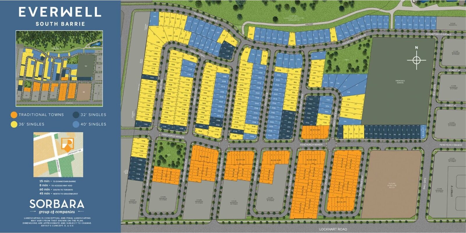 Site plan for Everwell in Barrie, Ontario