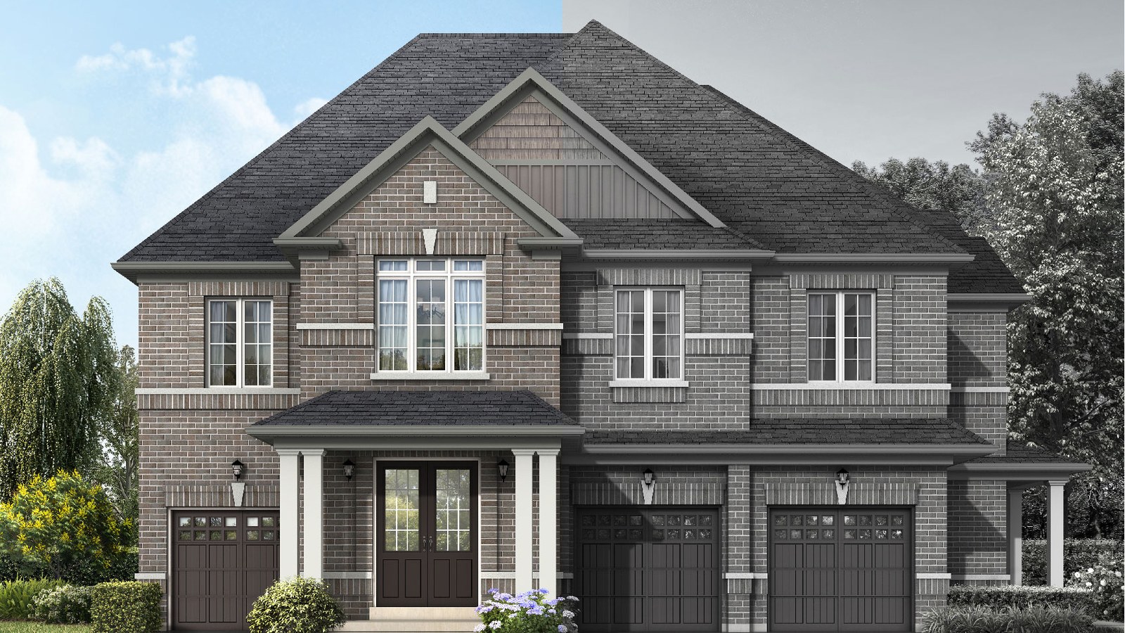 Amber Woods streetscape by Stanford Homes