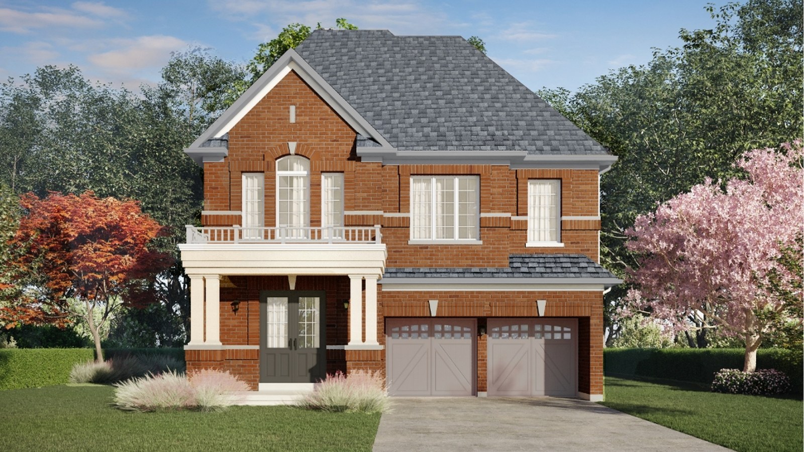 Credit Woods streetscape by Stanford Homes