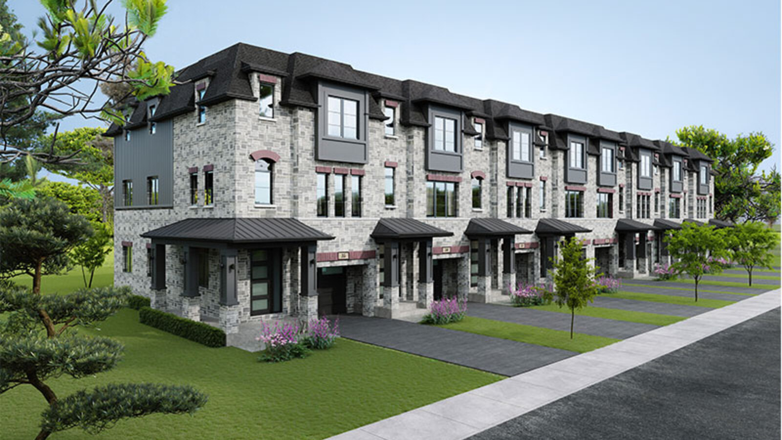 belleville Ancaster townhome streetscape