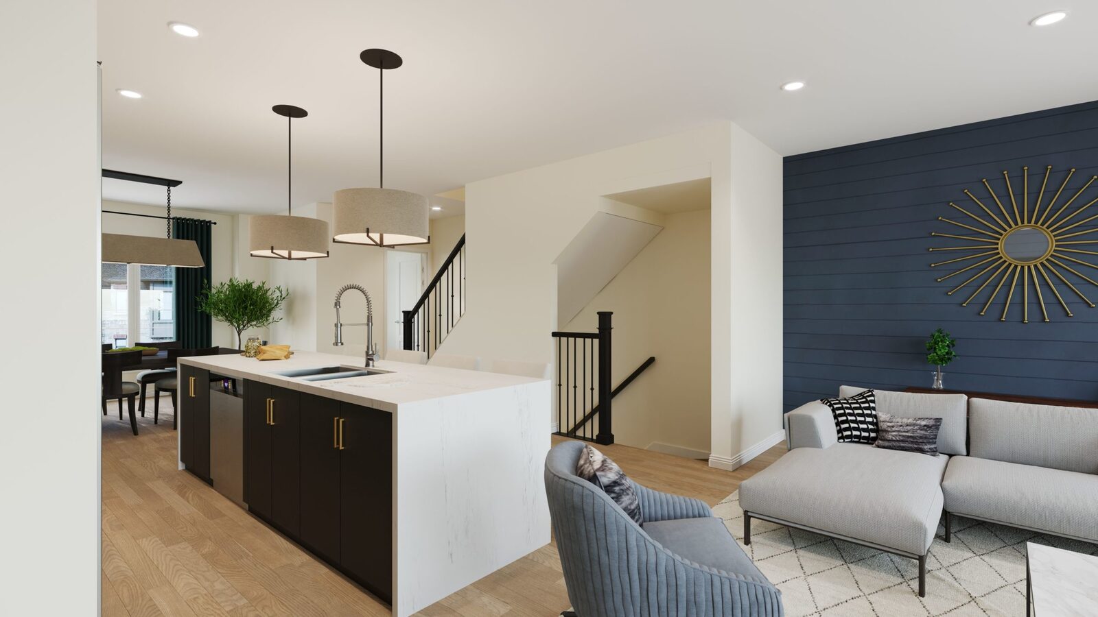 belleville Ancaster kitchen and living space