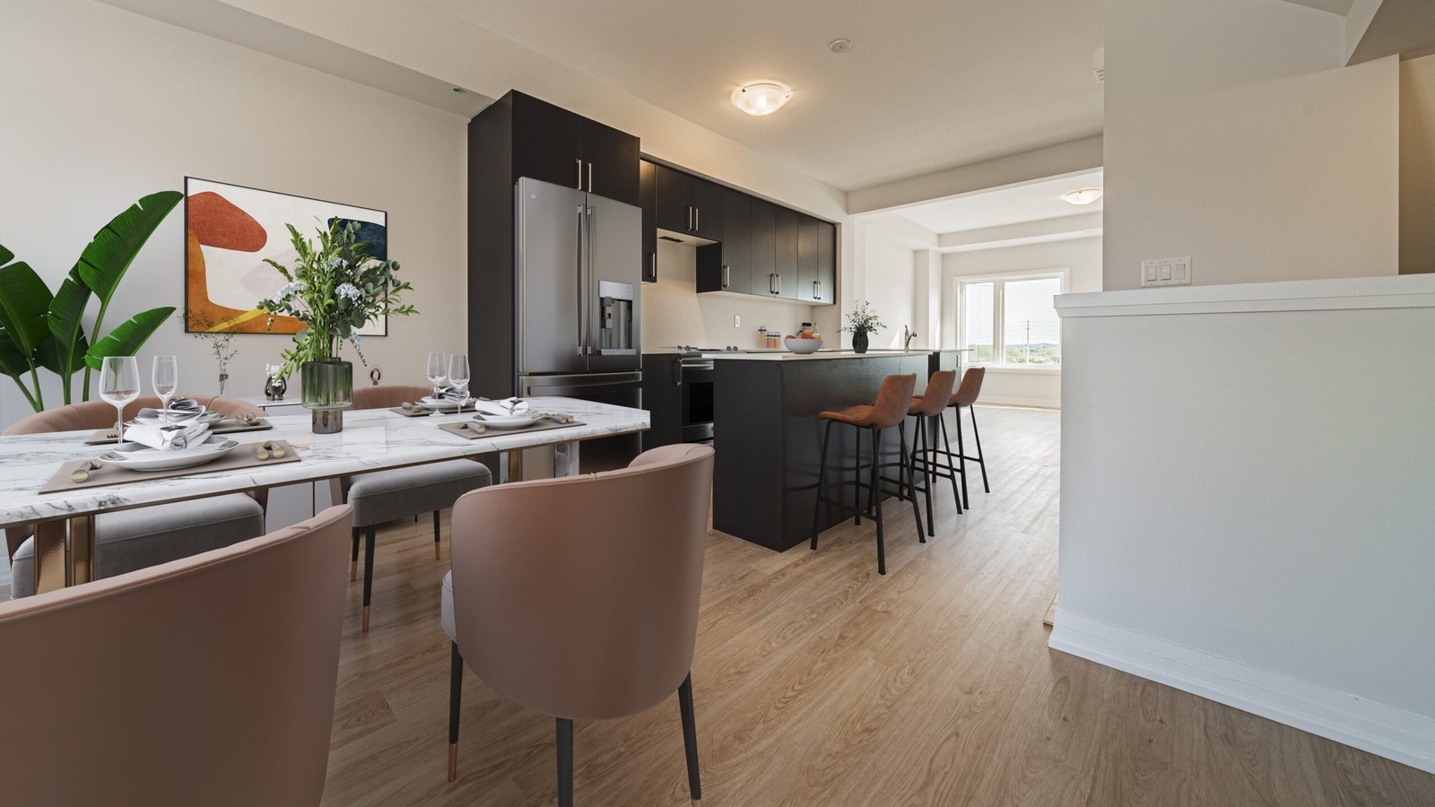 The Ridge kitchen and dining area