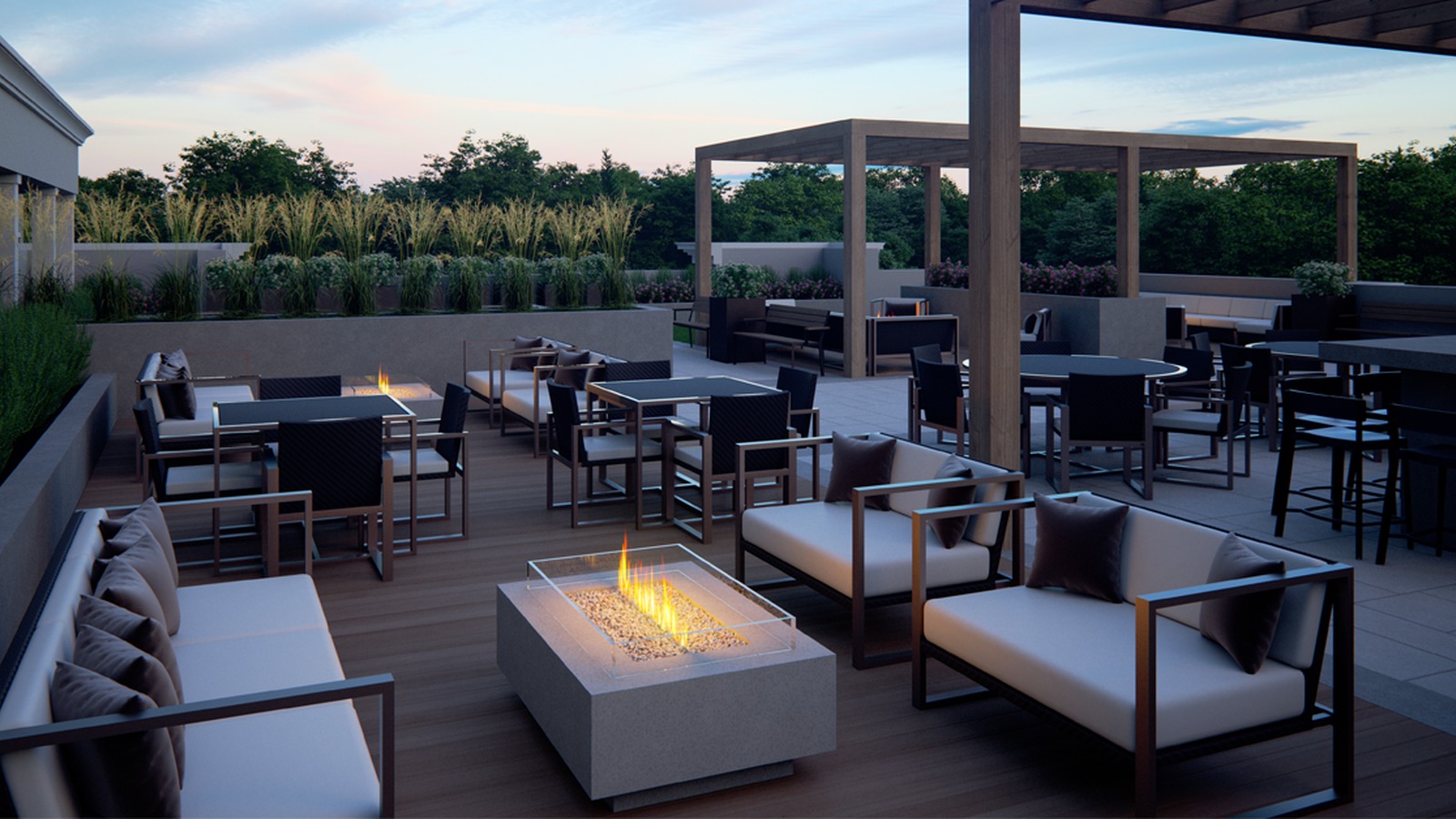 153 Wilson West rooftop terrace rendering