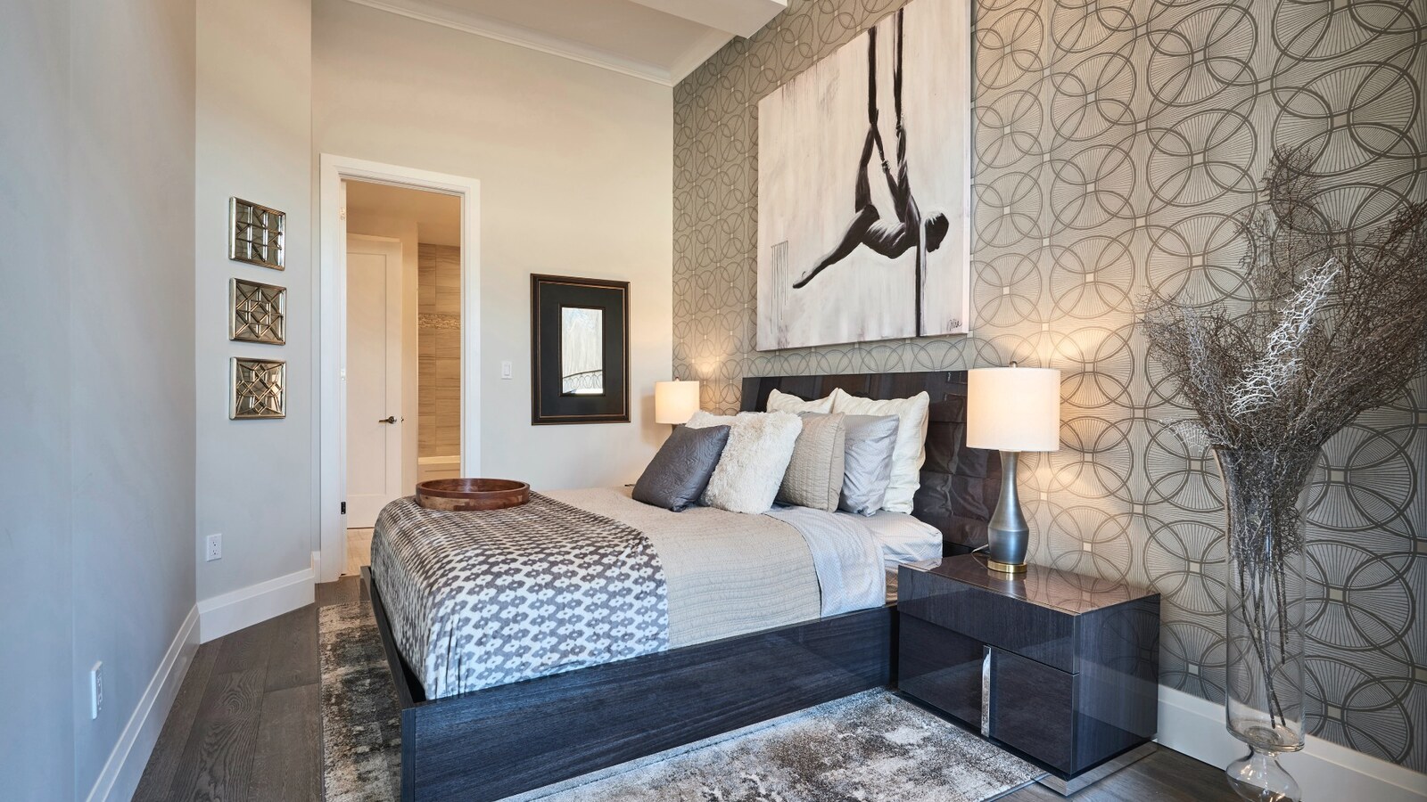 Bedroom interior at The Lofts