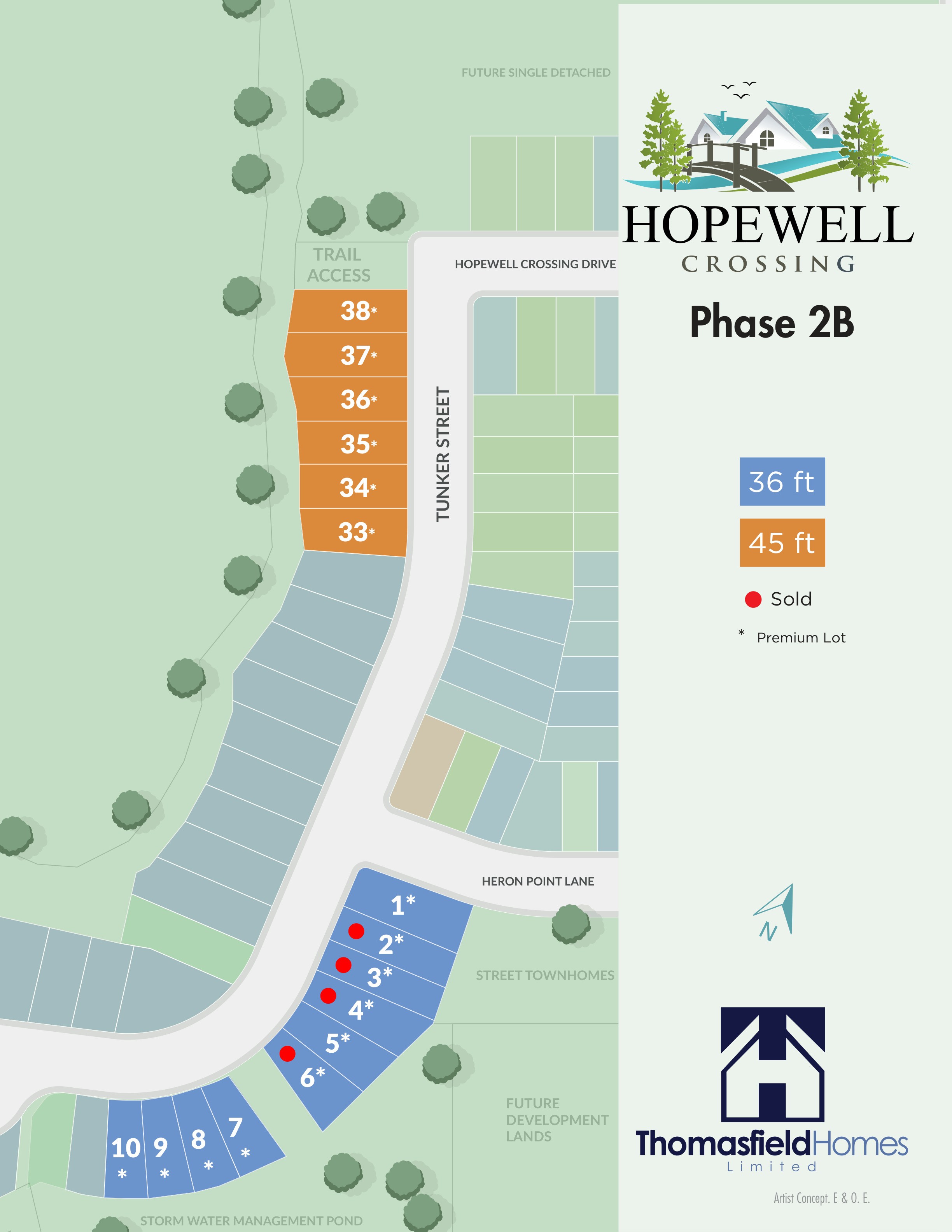 Site plan for Hopewell Crossing in Breslau, Ontario