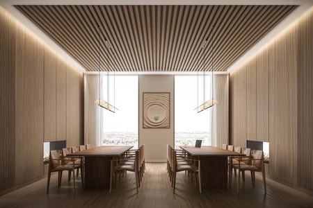 Official M6 dining amenity rendering