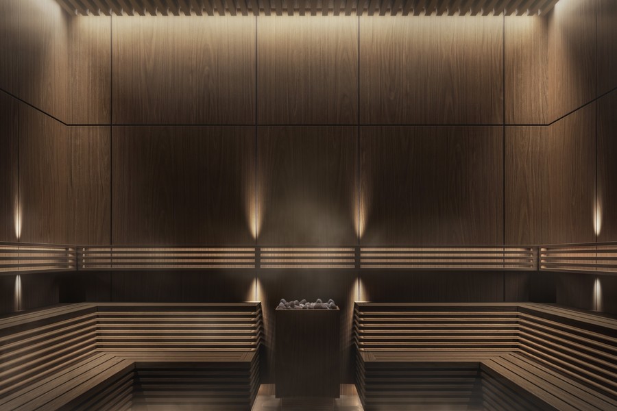 M6 sauna and steam amenity area