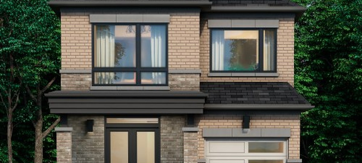 New homes at Valleylands of Sixteen Mile Creek development by Fieldgate Homes in Milton, Ontario