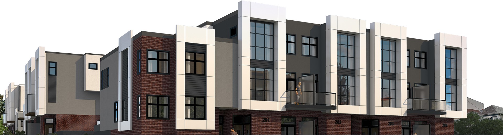 Marlo townhome rendering in Calgary’s Marda Loop