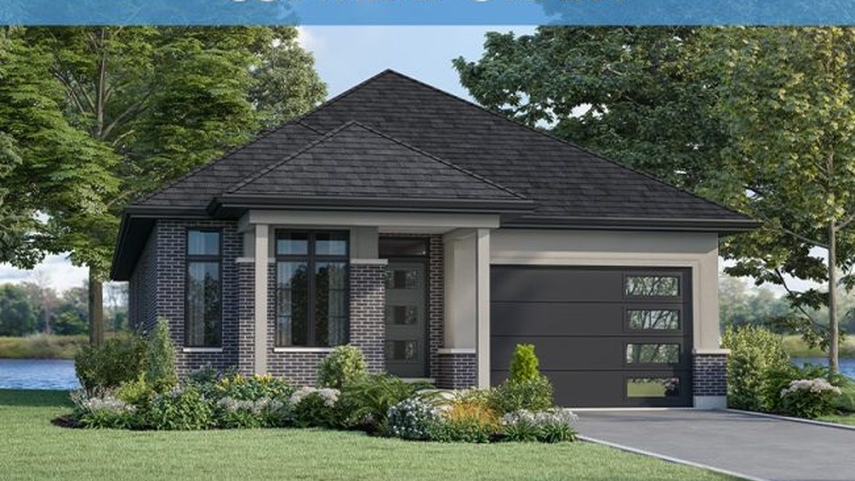 Canadiana bungalow rendering at WaterCrest