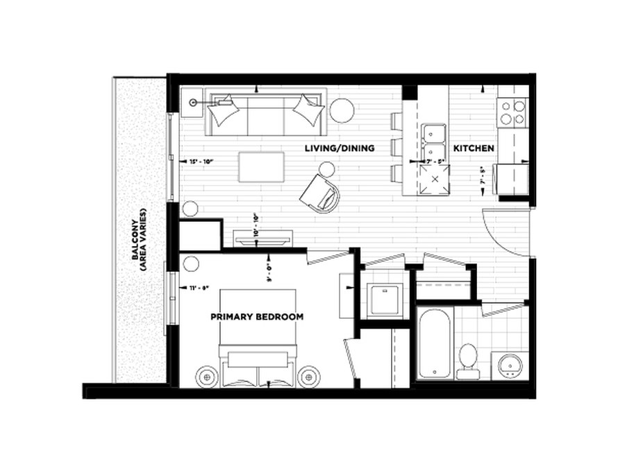 Brookside floor plan at Century Condos by Homes by DeSantis in Grimsby, ON