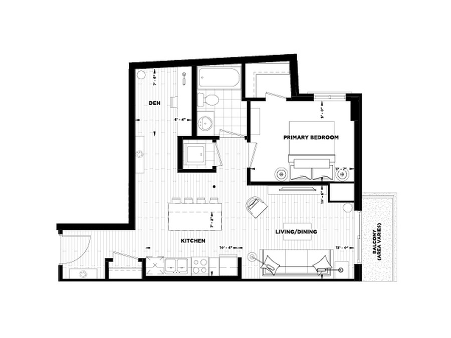 Ivan floor plan at Century Condos by Homes by DeSantis in Grimsby, ON