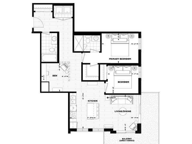 The Kingsway new home model plan at the Century Condos by Homes by DeSantis in Grimsby